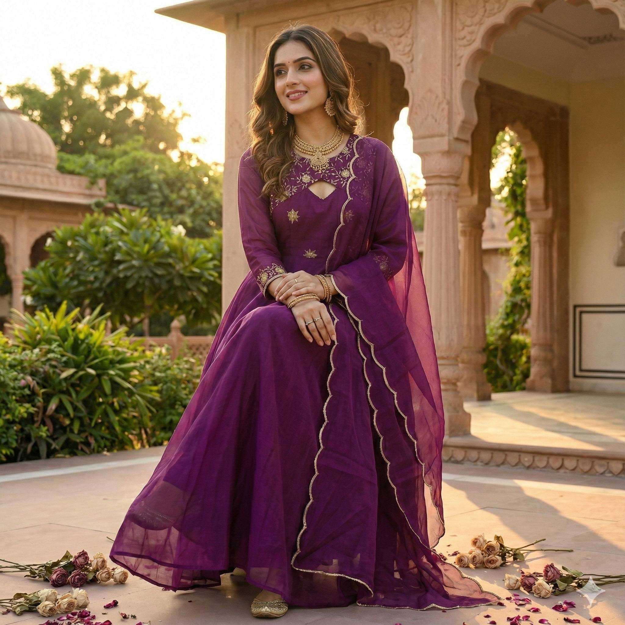 YNF Wholesale Georgette Evening Gowns KESH210 2479 | Surat Manufacturer