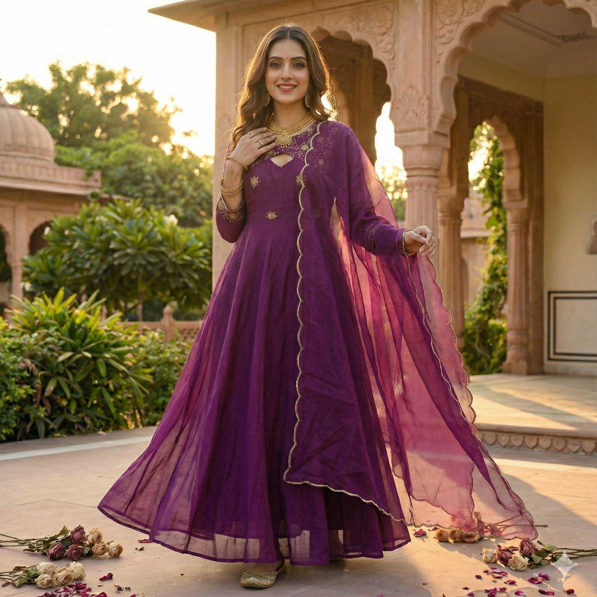 YNF Wholesale Georgette Evening Gowns KESH210 2479 | Surat Manufacturer