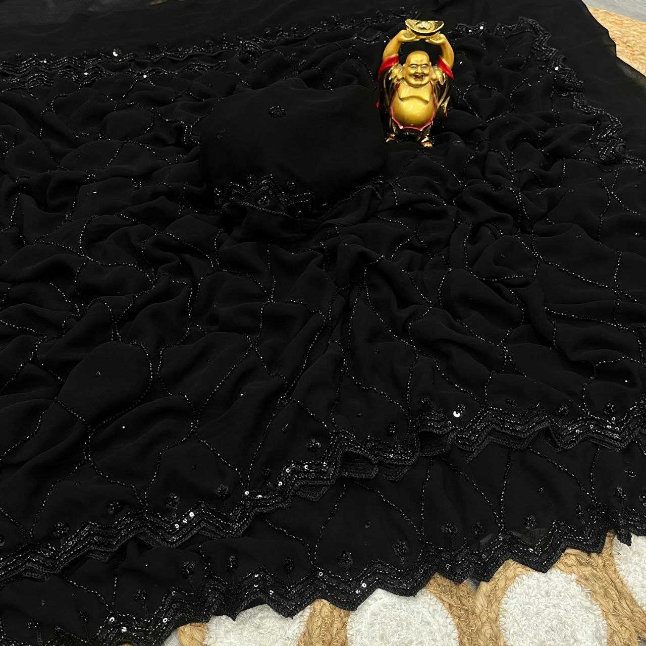 YNF Wholesale Georgette Sequence Sarees KESH487 NIKITA | Surat Manufacturer
