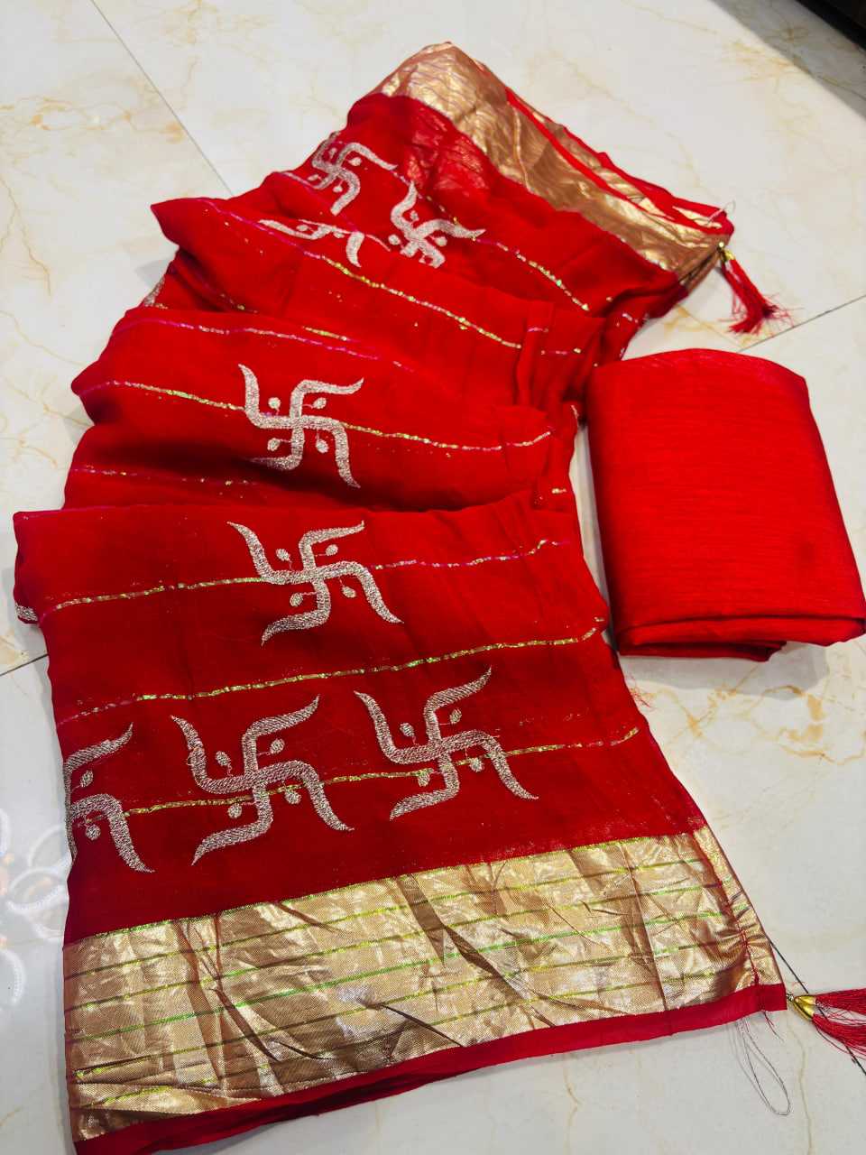Ynf Georgette  Sarees Wholesale Zari Border Sarees Modern Sarees Golden Sarees Manufacturer - YNF Online