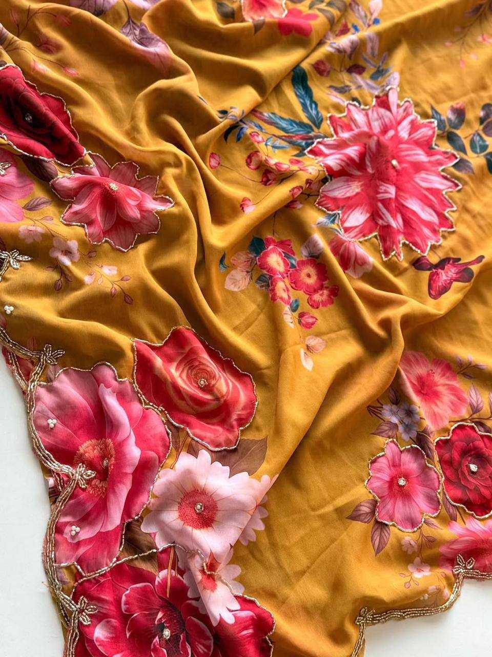 YNF Wholesale Georgette Party Wear Sarees KESH518 4443 | Surat Manufacturer