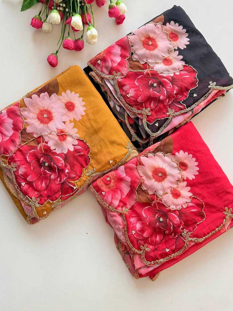 YNF Wholesale Georgette Party Wear Sarees KESH518 4443 | Surat Manufacturer