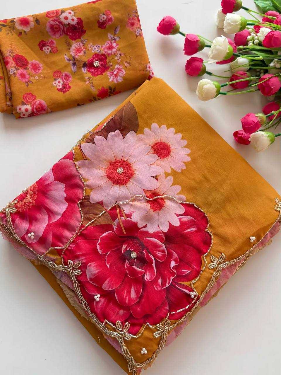 YNF Wholesale Georgette Party Wear Sarees KESH518 4443 | Surat Manufacturer