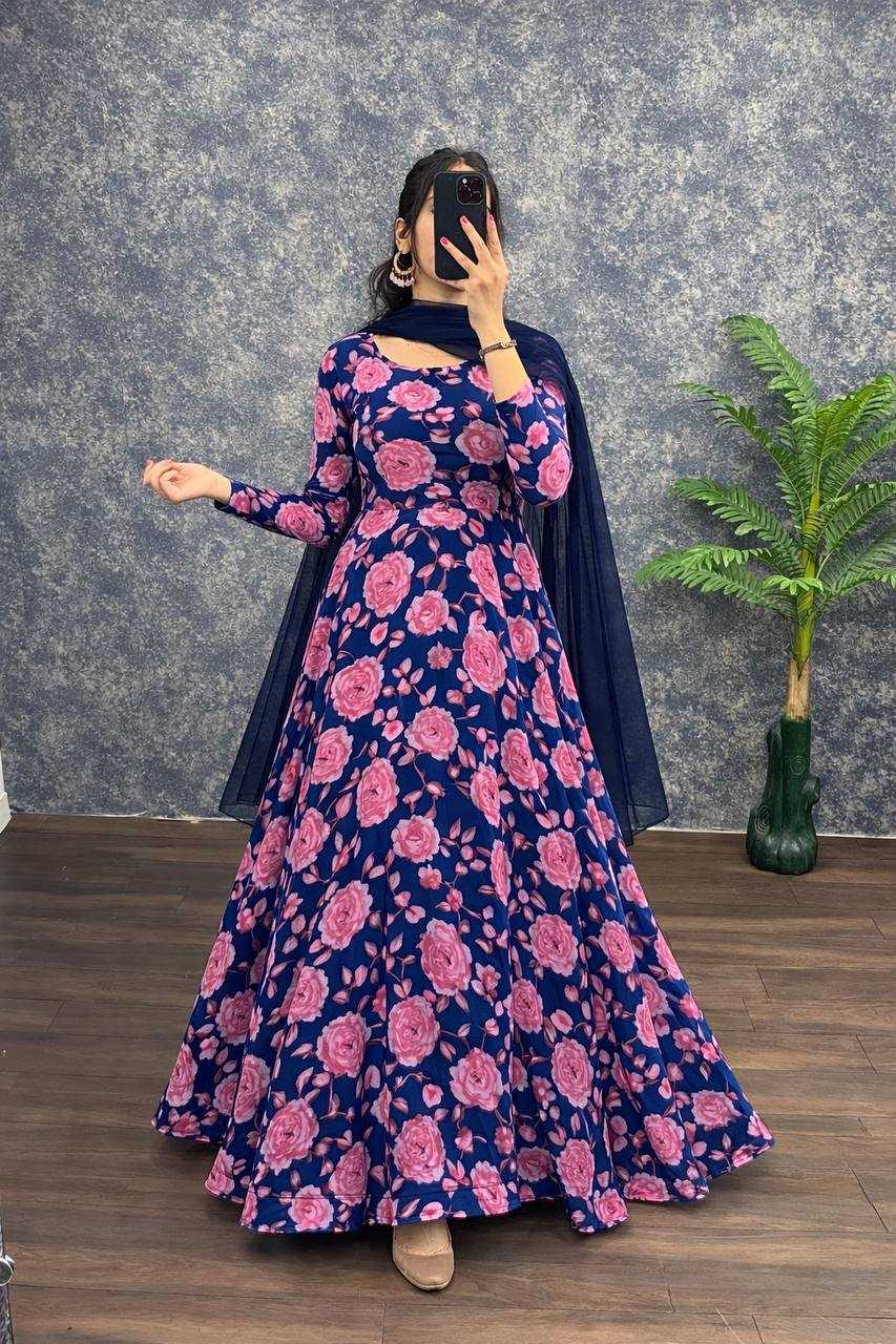 YNF Wholesale Georgette Printed Gowns KESH544 georgette | Surat Manufacturer