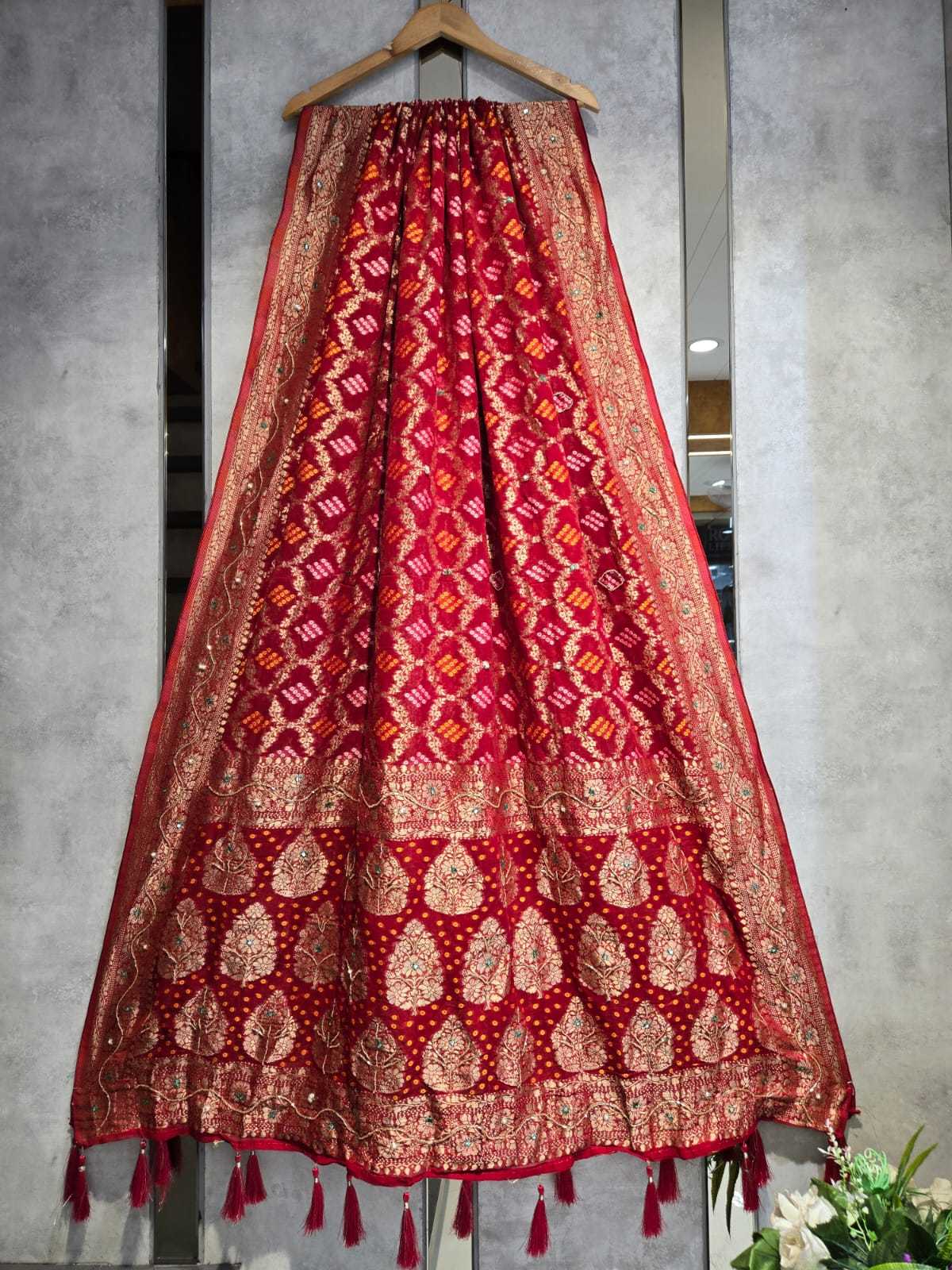 YNF Wholesale Georgette Gajji Modal Dupattas KESH580 georjet bandhej | Surat Manufacturer