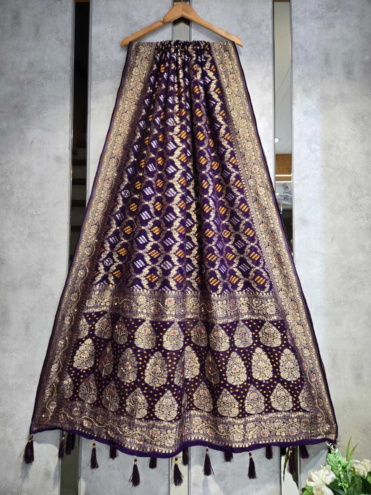 YNF Wholesale Georgette Gajji Modal Dupattas KESH580 georjet bandhej | Surat Manufacturer