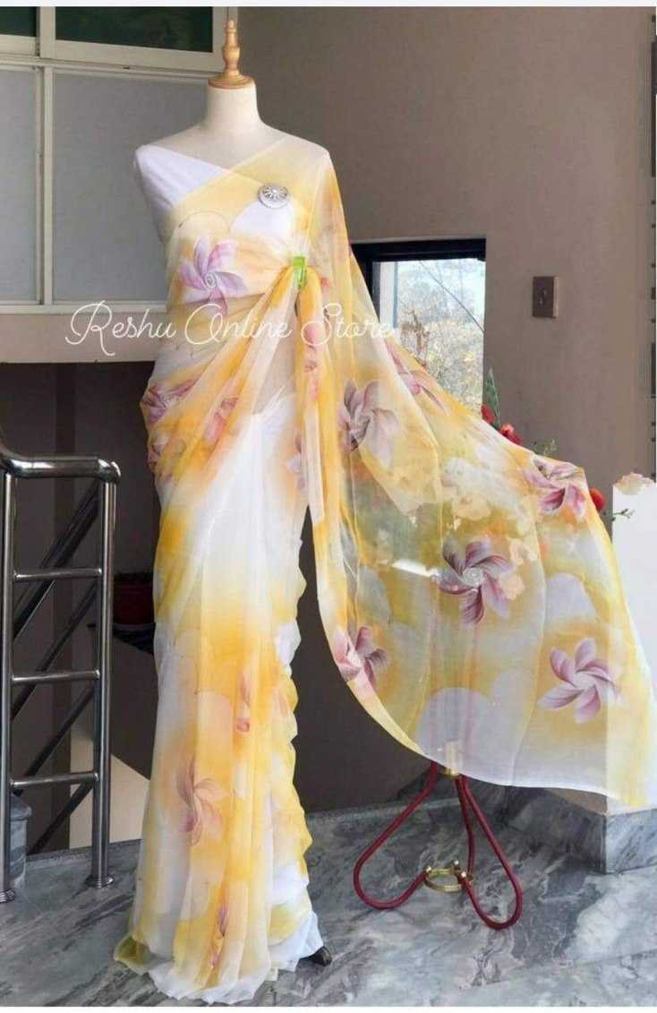 YNF Wholesale Georgette Party Wear Sarees KESH642 061 | Surat Manufacturer