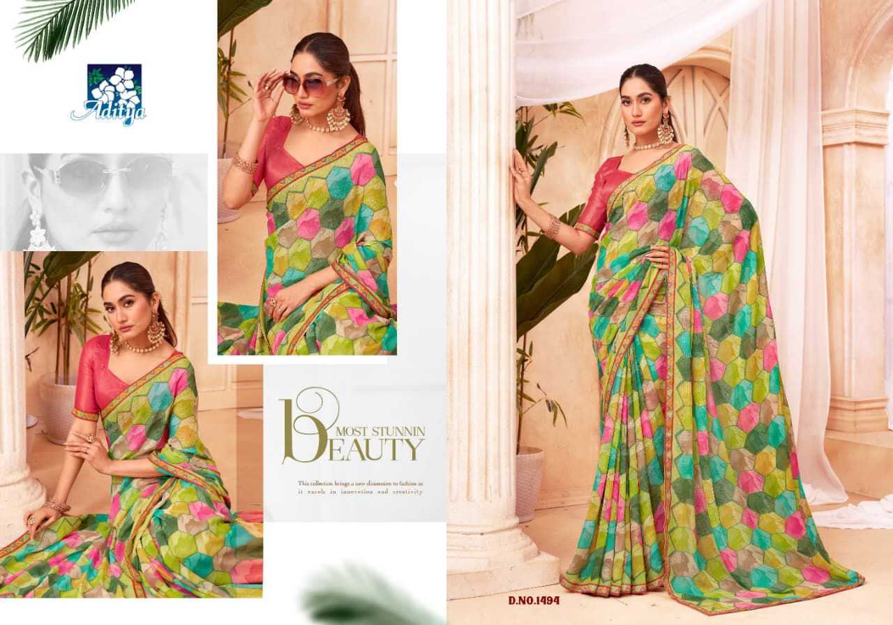 YNF Wholesale Georgette Party Wear Sarees KESH649 Sujal vol 7 | Surat Manufacturer