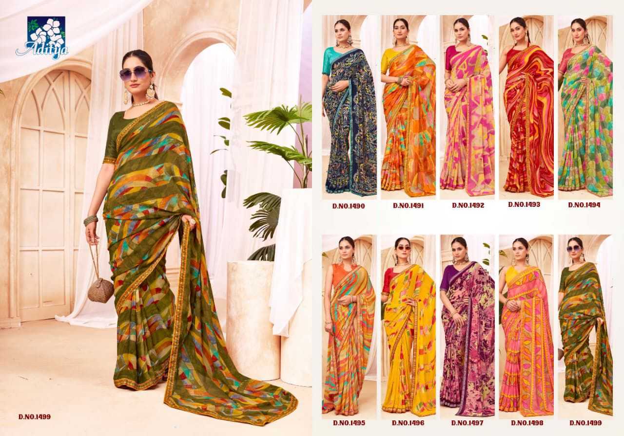 YNF Wholesale Georgette Party Wear Sarees KESH649 Sujal vol 7 | Surat Manufacturer