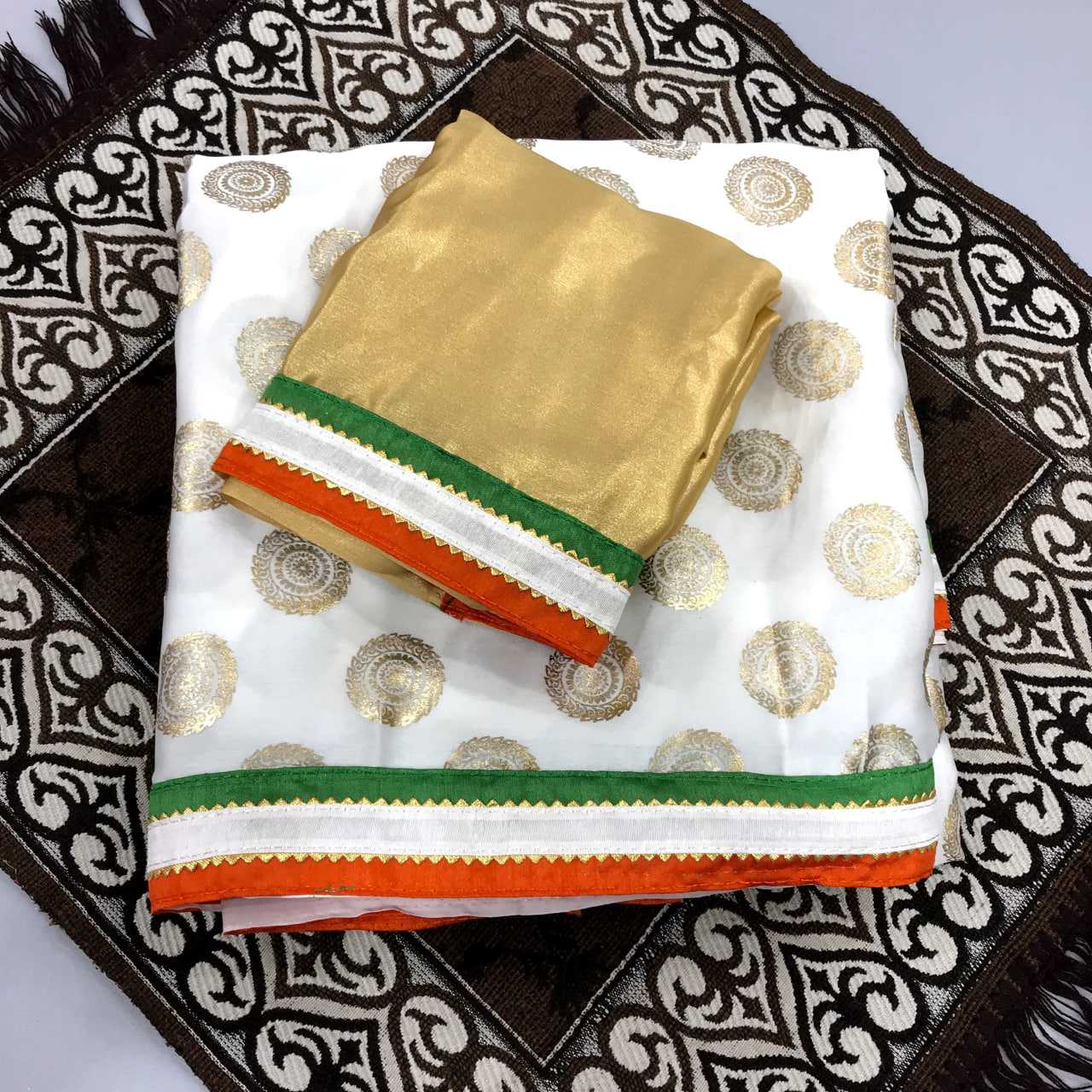 YNF Wholesale Georgette Printed Sarees KESH663 Golden Super | Surat Manufacturer