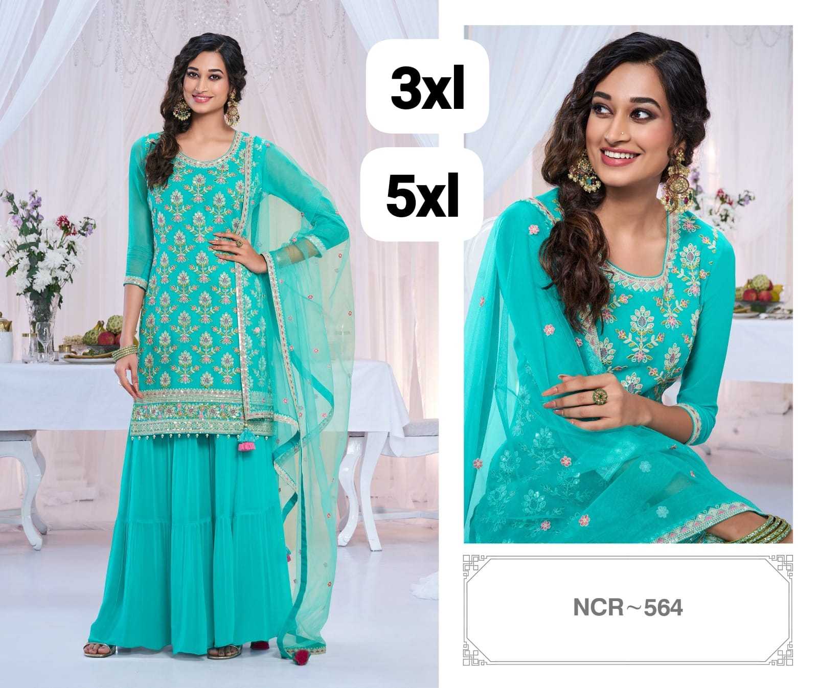YNF Wholesale Georgette Sharara Salwar Suits KESH677 NCR 563 | Surat Manufacturer