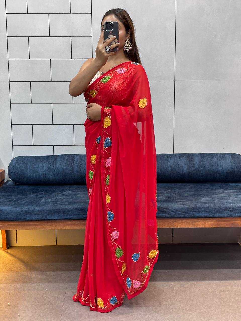 YNF Wholesale Georgette Party Wear Sarees KESH709 BRUSH | Surat Manufacturer