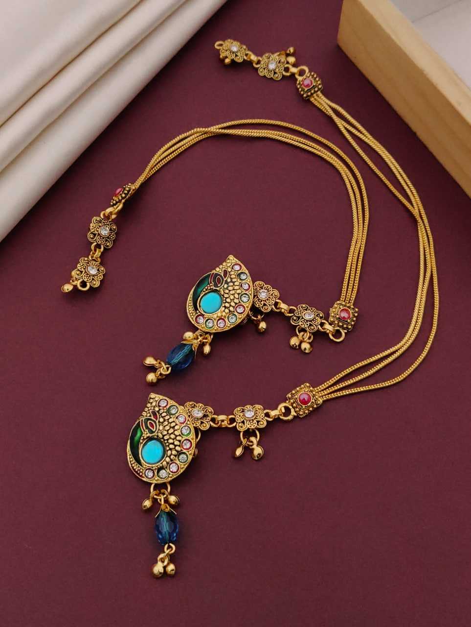 YNF Wholesale Gold Plated AD Fancy Payal KESH191 140 | Surat Manufacturer
