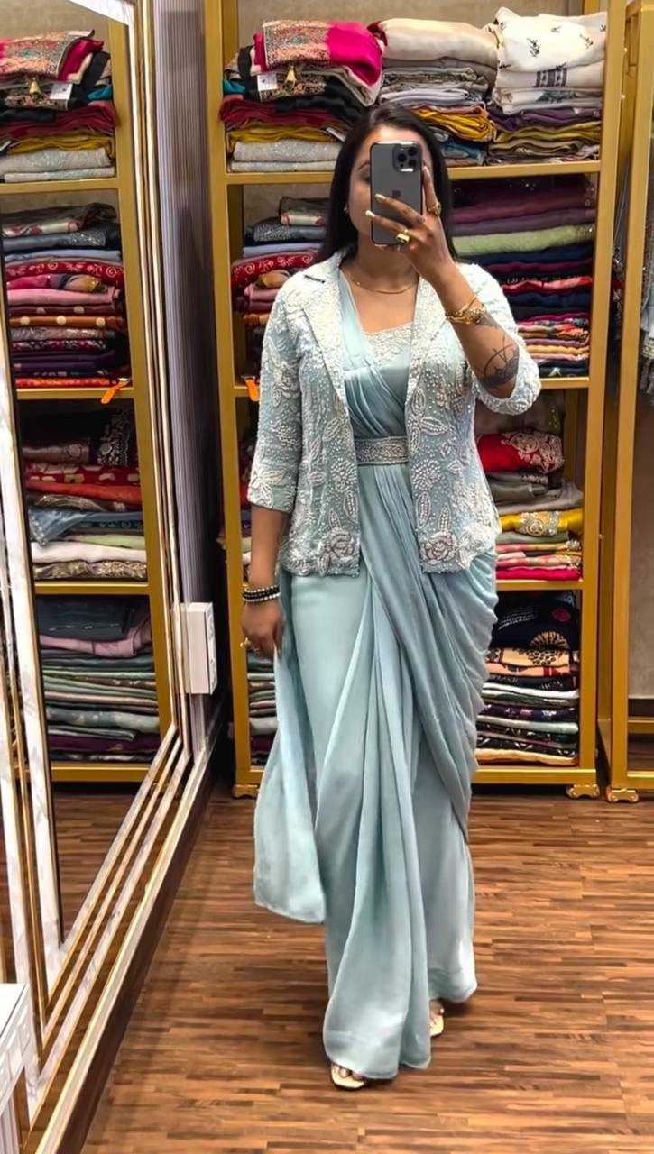 YNF Wholesale Heavy Chinnon Silk Saree with Belt KESH558 58 | Surat Manufacturer