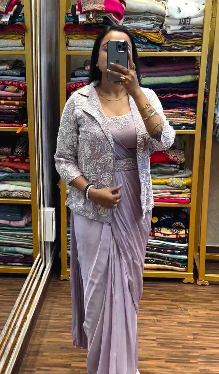 YNF Wholesale Heavy Chinnon Silk Saree with Belt KESH558 58 | Surat Manufacturer