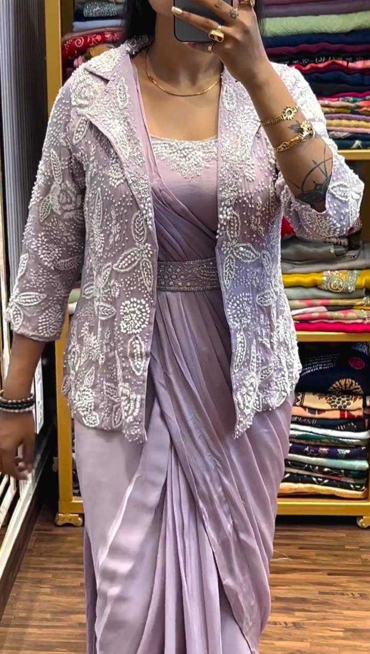 YNF Wholesale Heavy Chinnon Silk Saree with Belt KESH558 58 | Surat Manufacturer