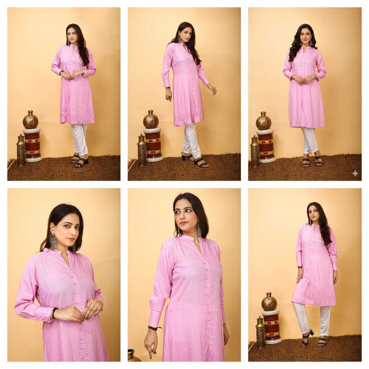 YNF Wholesale Heavy Rayon Workwear Kurtis KESH528 Flair Kurti | Surat Manufacturer