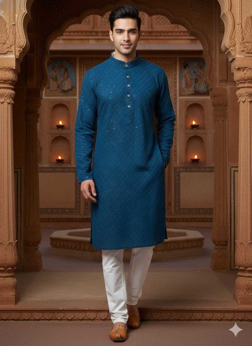 YNF Wholesale Heavy Rayon Mens Kurta Pyjama KESH650 Heavy Reyon | Surat Manufacturer