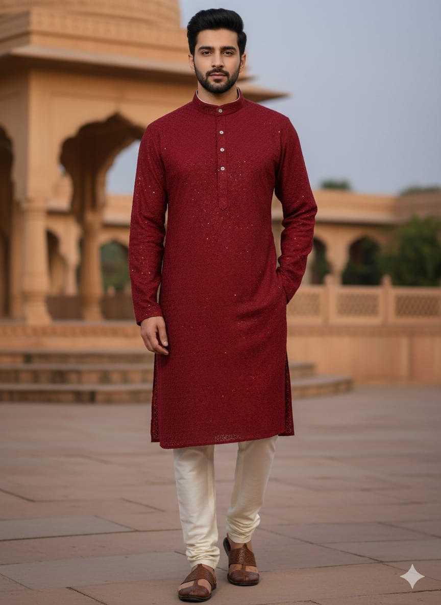 YNF Wholesale Heavy Rayon Mens Kurta Pyjama KESH650 Heavy Reyon | Surat Manufacturer