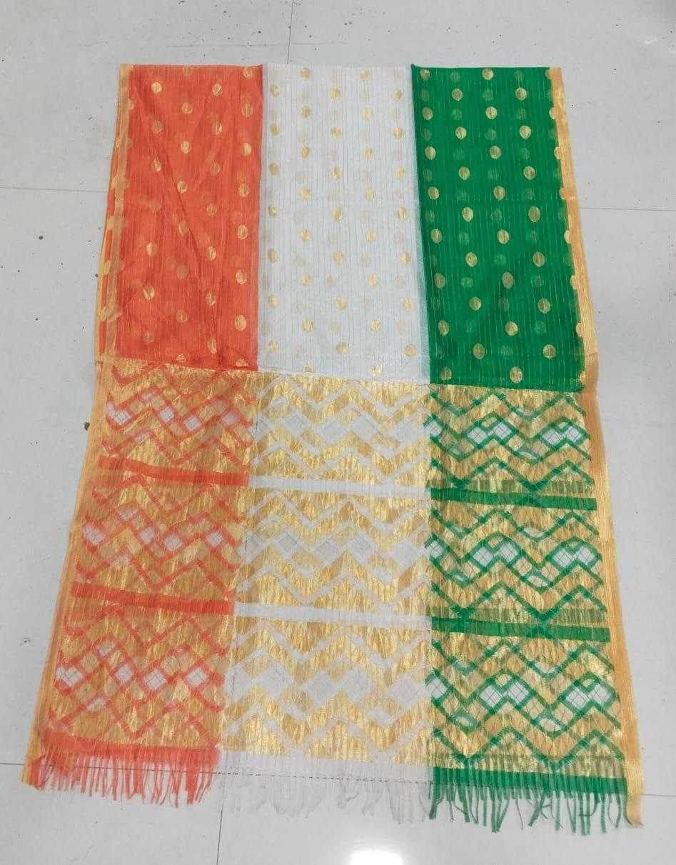 YNF Wholesale Jacquard Gajji Modal Dupattas KESH482 TIRANGA | Surat Manufacturer