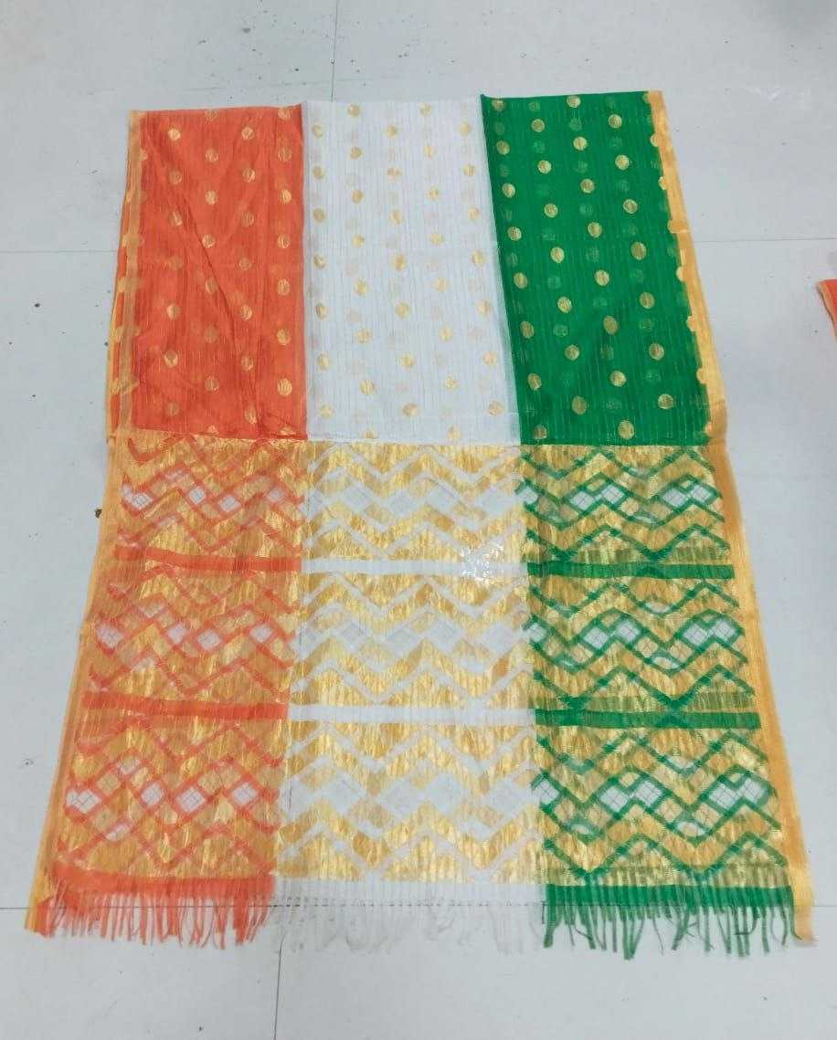YNF Wholesale Jacquard Gajji Modal Dupattas KESH482 TIRANGA | Surat Manufacturer