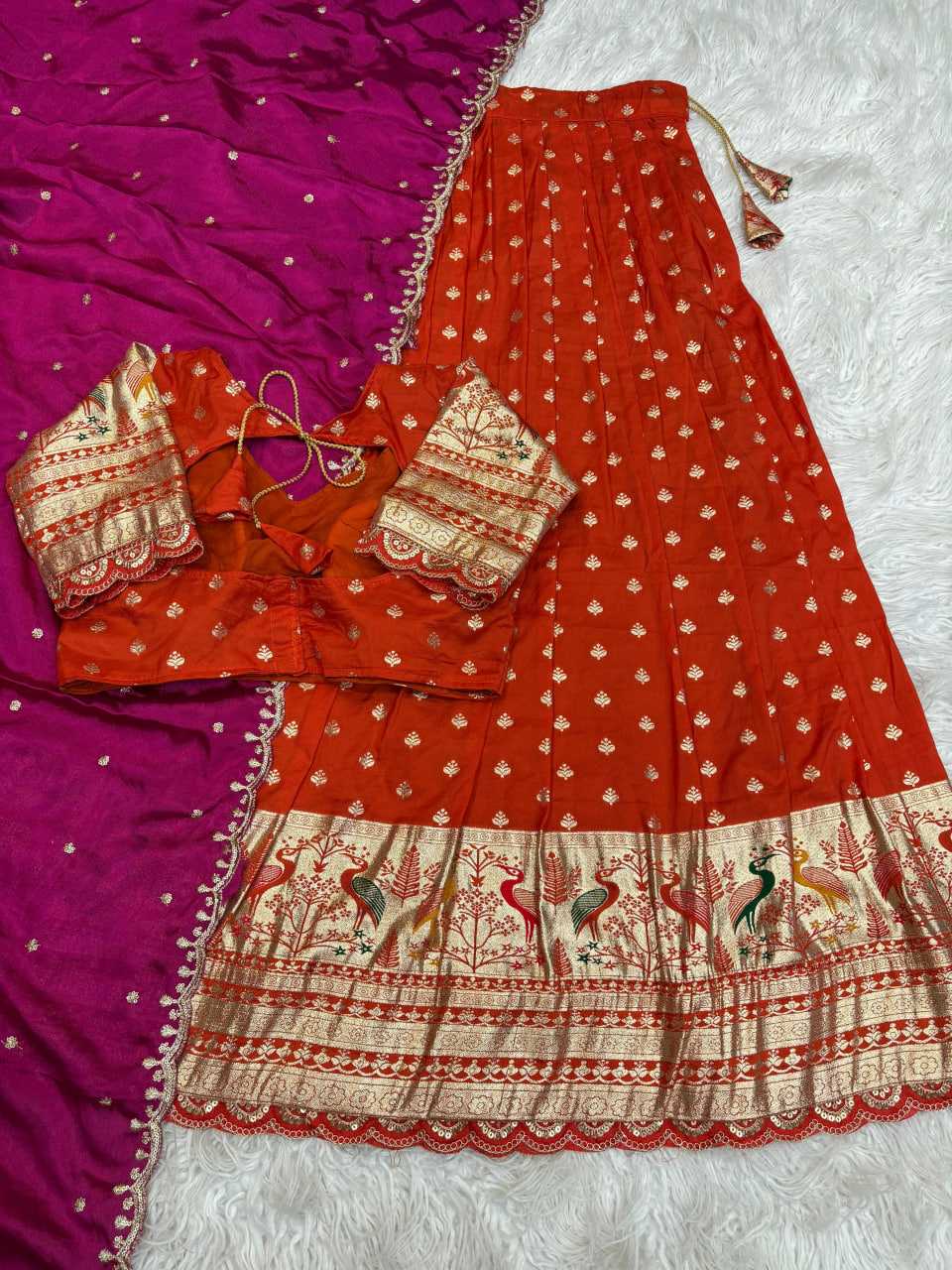 YNF Wholesale Jacquard Designer Lehenga RIN195 Pongal Special | Surat Manufacturer