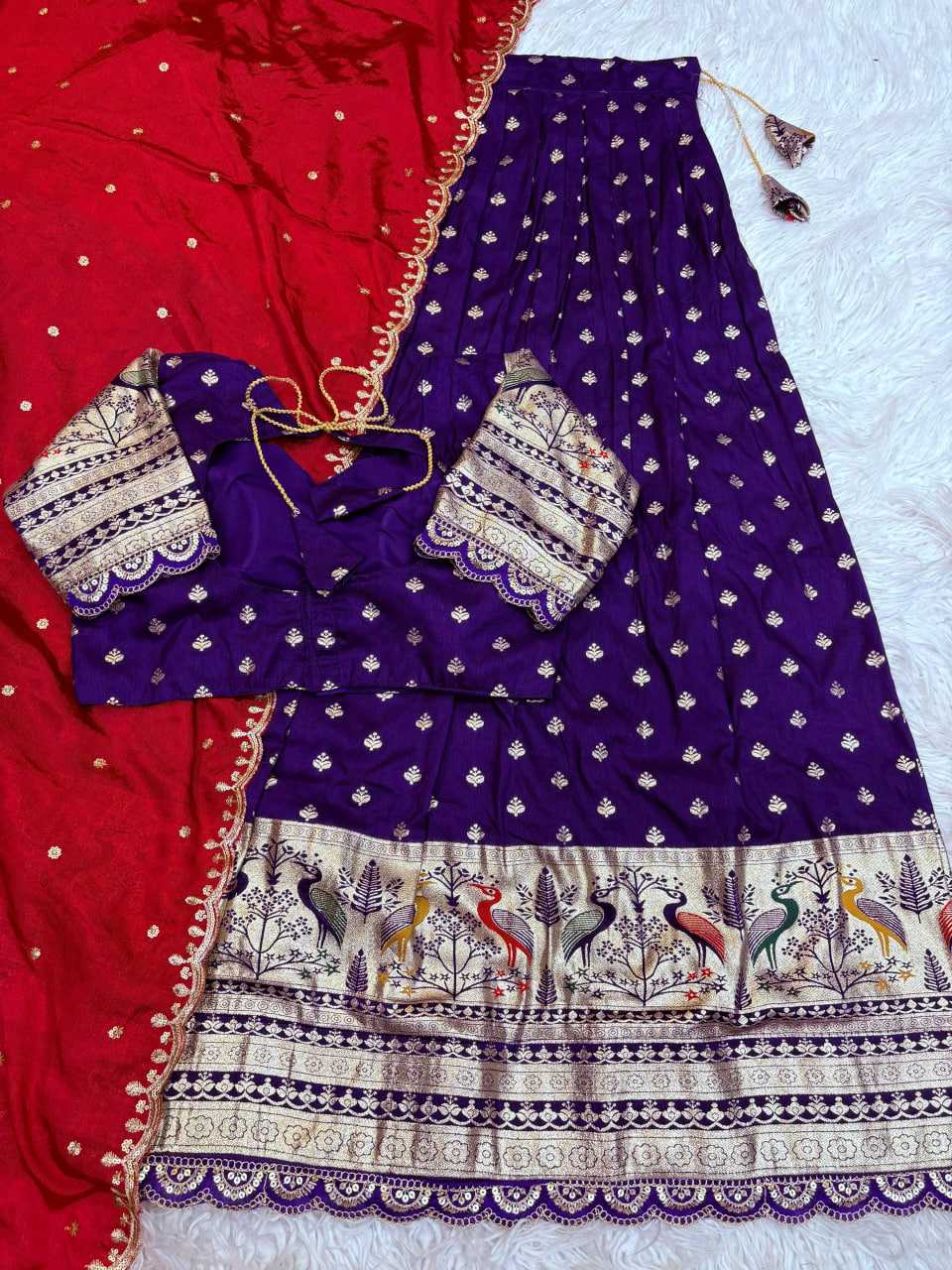 YNF Wholesale Jacquard Designer Lehenga RIN195 Pongal Special | Surat Manufacturer