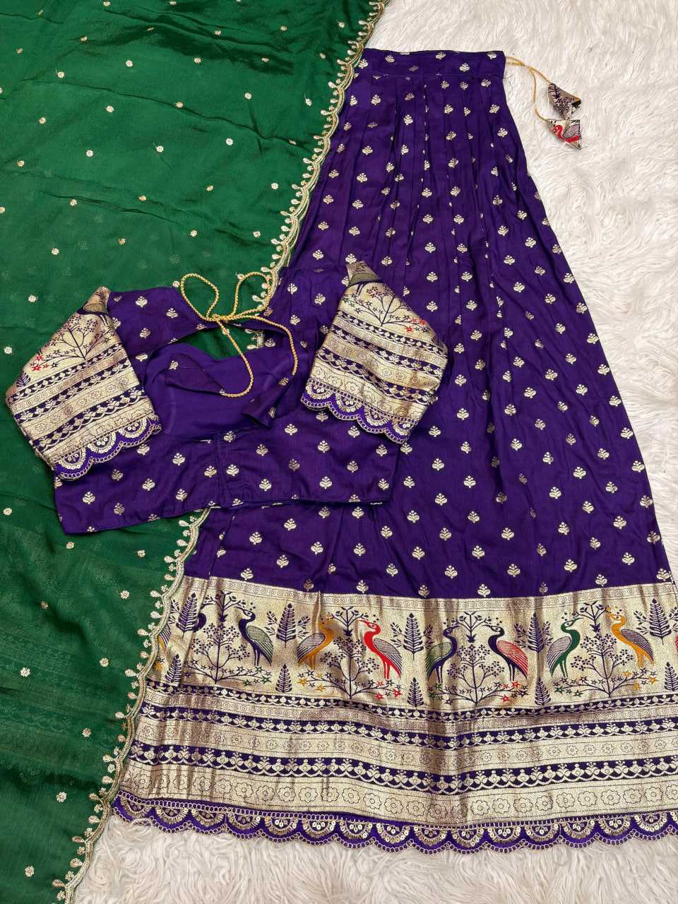 YNF Wholesale Jacquard Designer Lehenga RIN195 Pongal Special | Surat Manufacturer