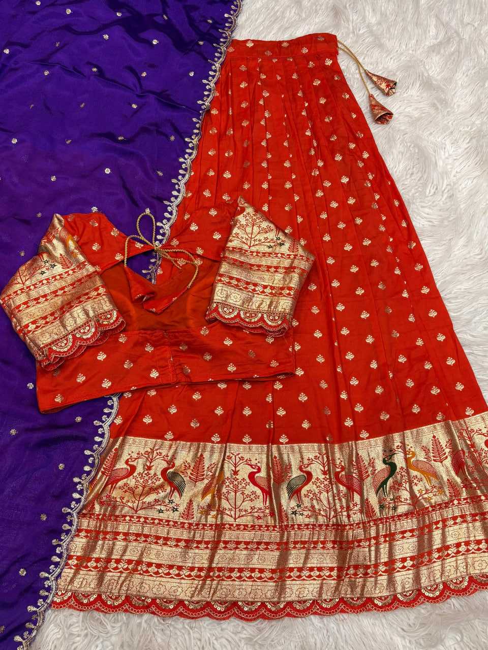 YNF Wholesale Jacquard Designer Lehenga RIN195 Pongal Special | Surat Manufacturer