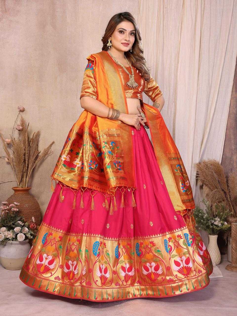YNF Wholesale Jacquard Silk Traditional Lehenga KESH714 VINAYAK -3 | Surat Manufacturer