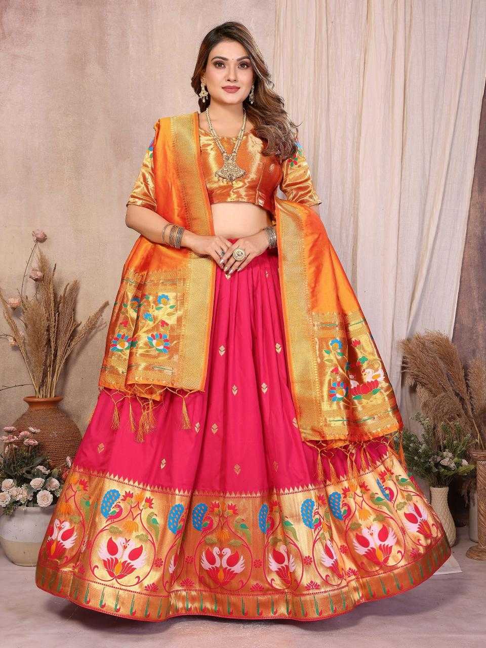 YNF Wholesale Jacquard Silk Traditional Lehenga KESH714 VINAYAK -3 | Surat Manufacturer