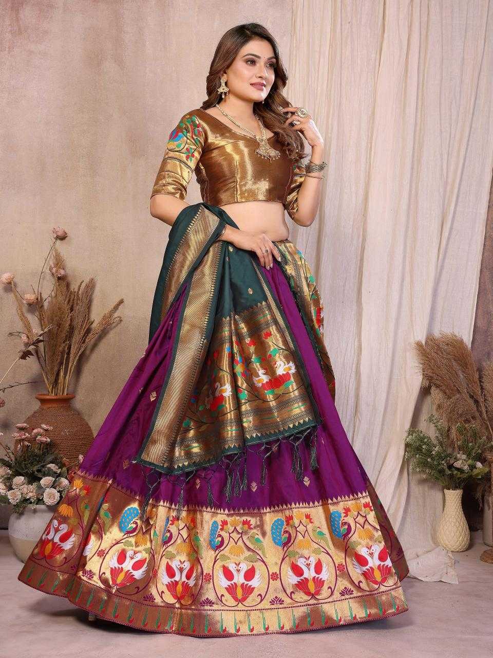 YNF Wholesale Jacquard Silk Traditional Lehenga KESH714 VINAYAK -3 | Surat Manufacturer