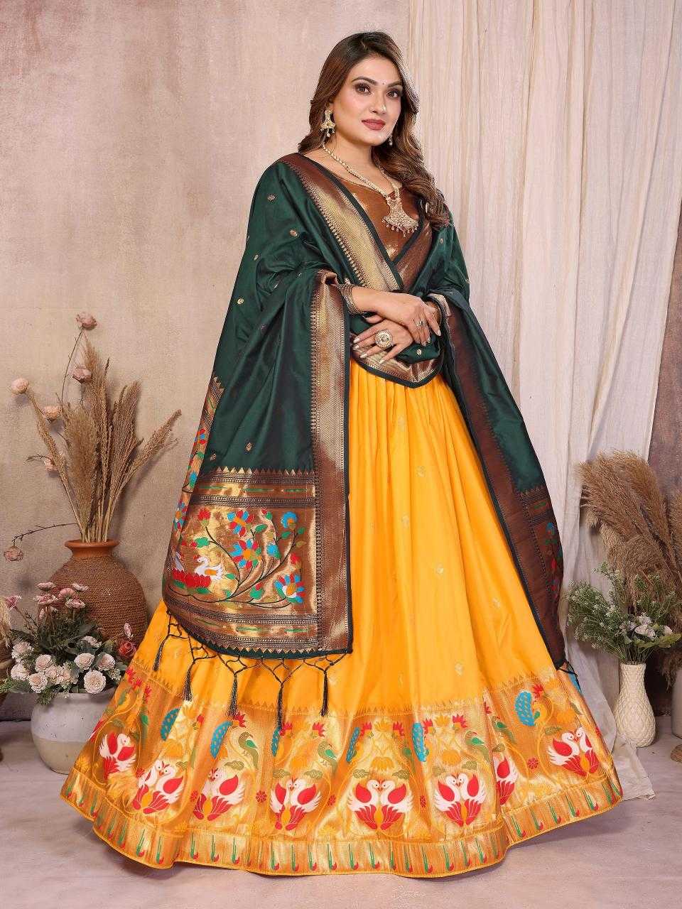 YNF Wholesale Jacquard Silk Traditional Lehenga KESH714 VINAYAK -3 | Surat Manufacturer
