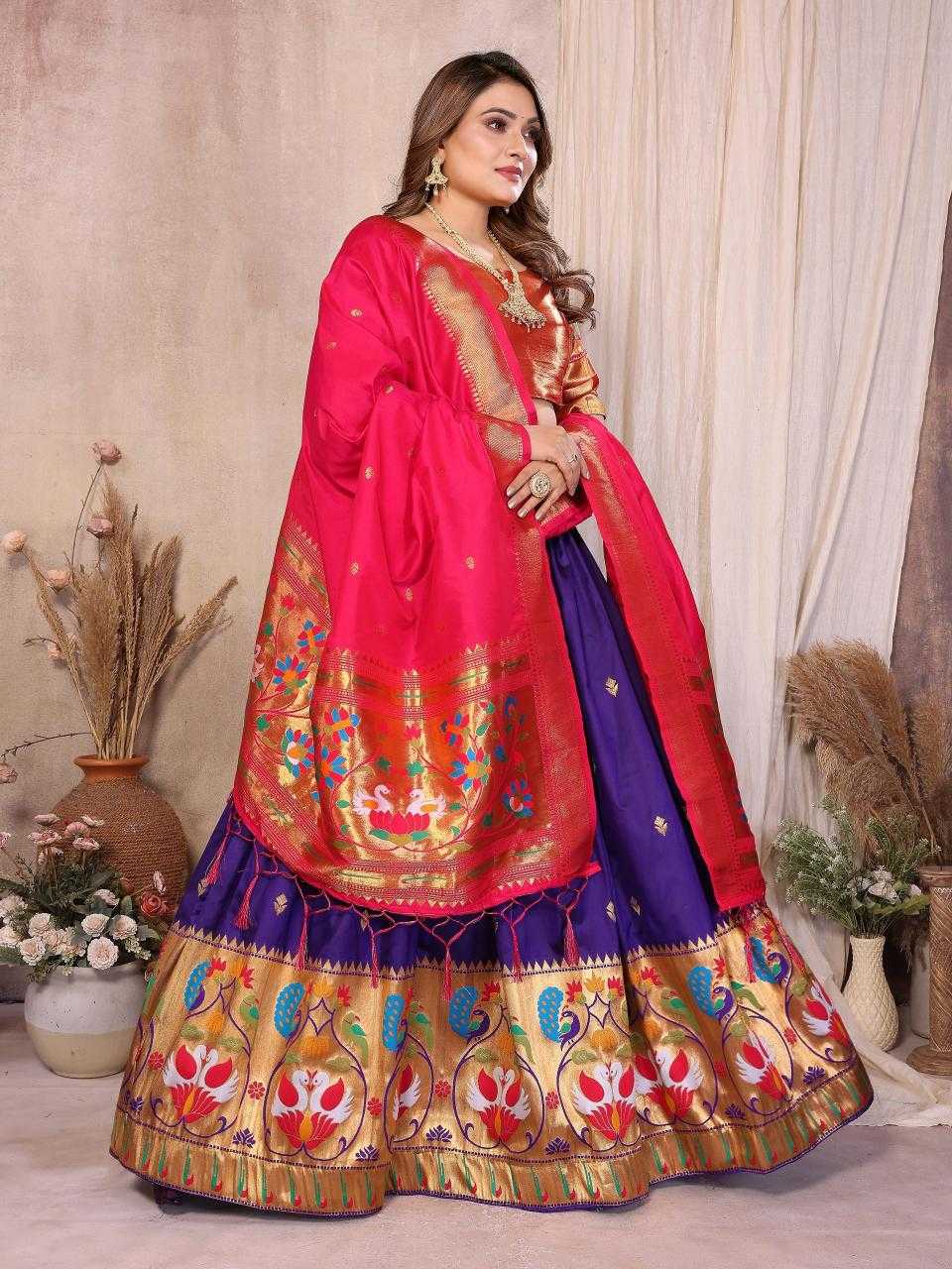YNF Wholesale Jacquard Silk Traditional Lehenga KESH714 VINAYAK -3 | Surat Manufacturer
