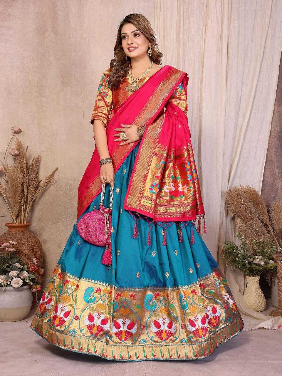 YNF Wholesale Jacquard Silk Traditional Lehenga KESH714 VINAYAK -3 | Surat Manufacturer