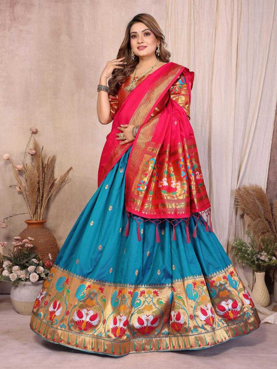 YNF Wholesale Jacquard Silk Traditional Lehenga KESH714 VINAYAK -3 | Surat Manufacturer