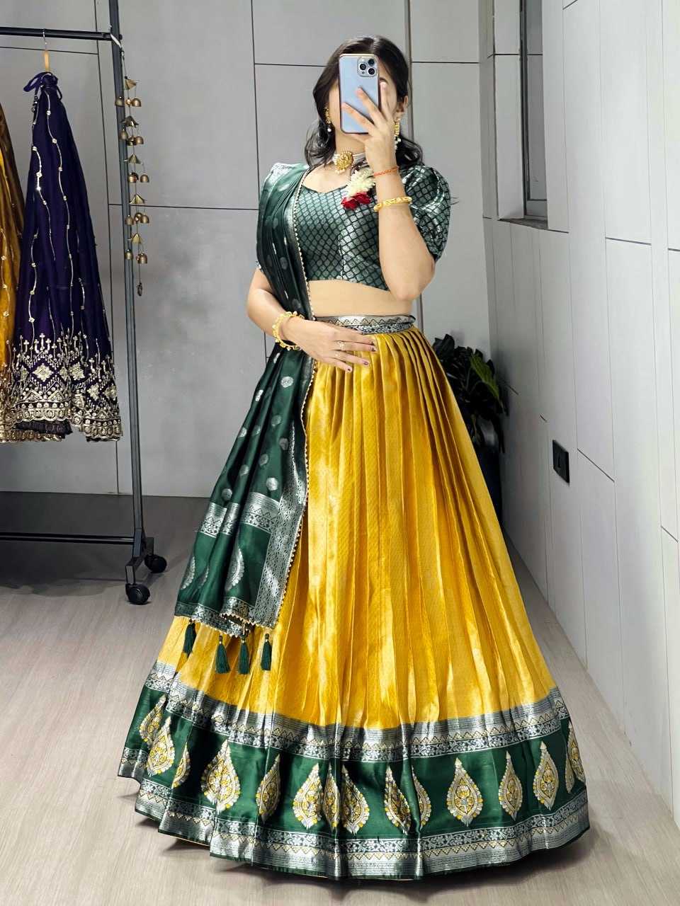 YNF Wholesale Kanjivaram Silk Wedding Lehenga RIN119 8116 | Surat Manufacturer