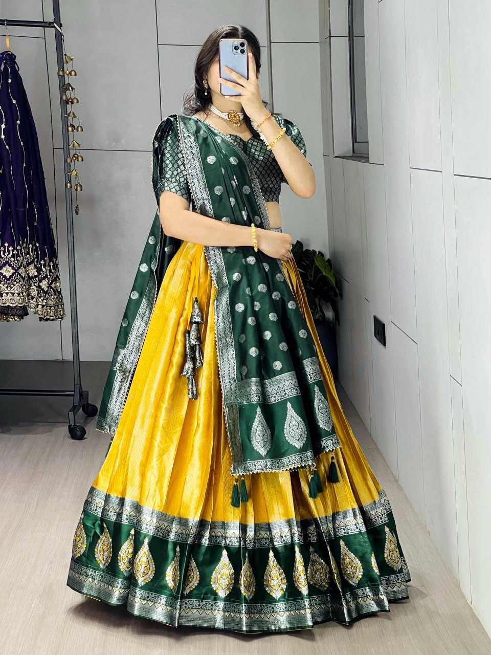 YNF Wholesale Kanjivaram Silk Wedding Lehenga RIN119 8116 | Surat Manufacturer
