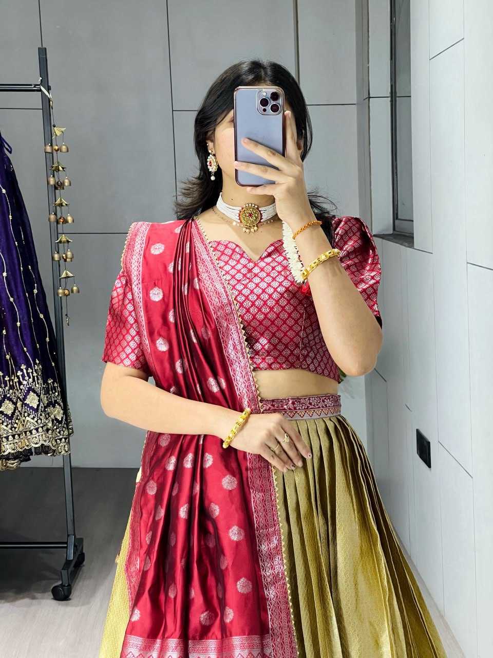 YNF Wholesale Kanjivaram Silk Wedding Lehenga RIN119 8116 | Surat Manufacturer
