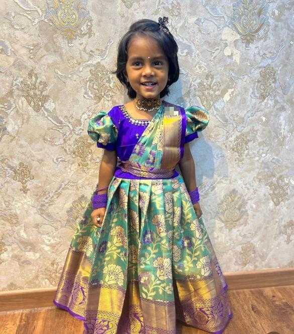 YNF Wholesale Kanjivaram Silk Kids Ethnic Wear RIN235 258 | Surat Manufacturer