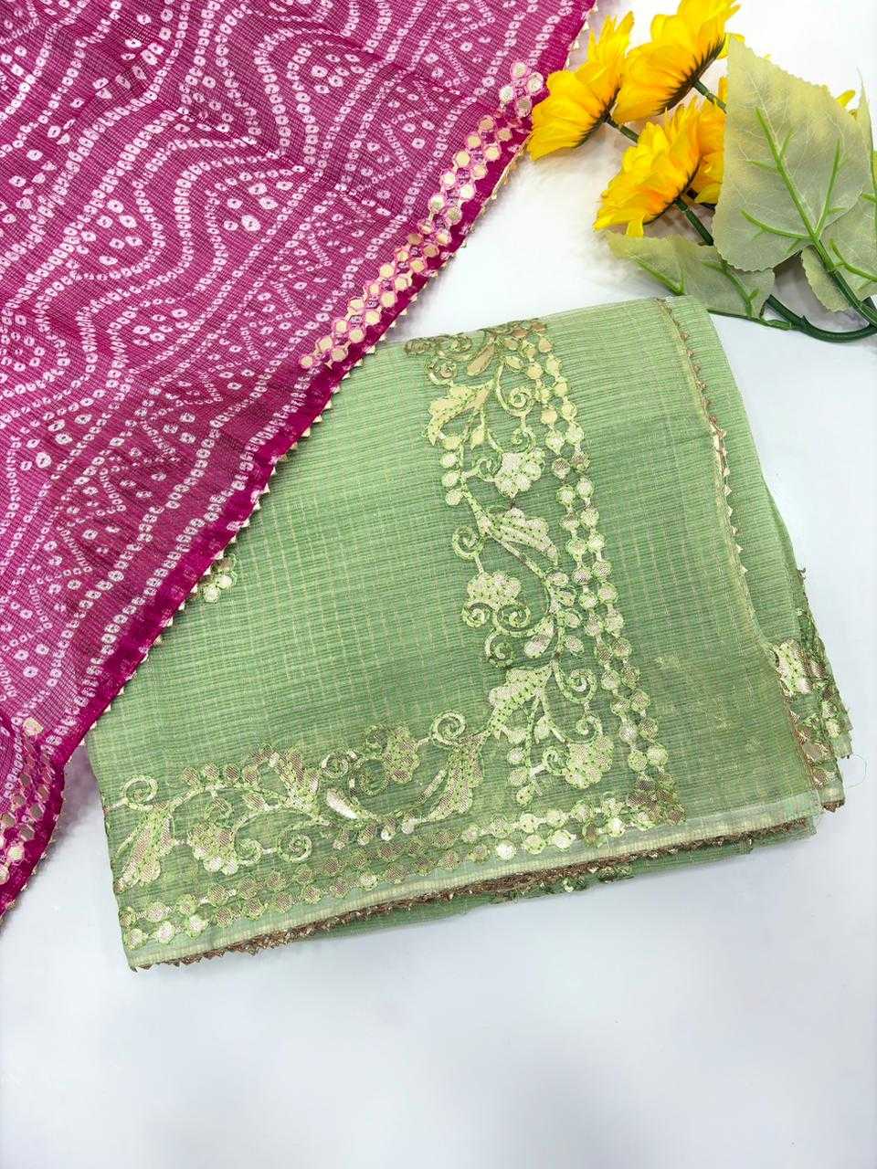 YNF Wholesale Kota Checks Zari Sarees KESH592 gottapati | Surat Manufacturer