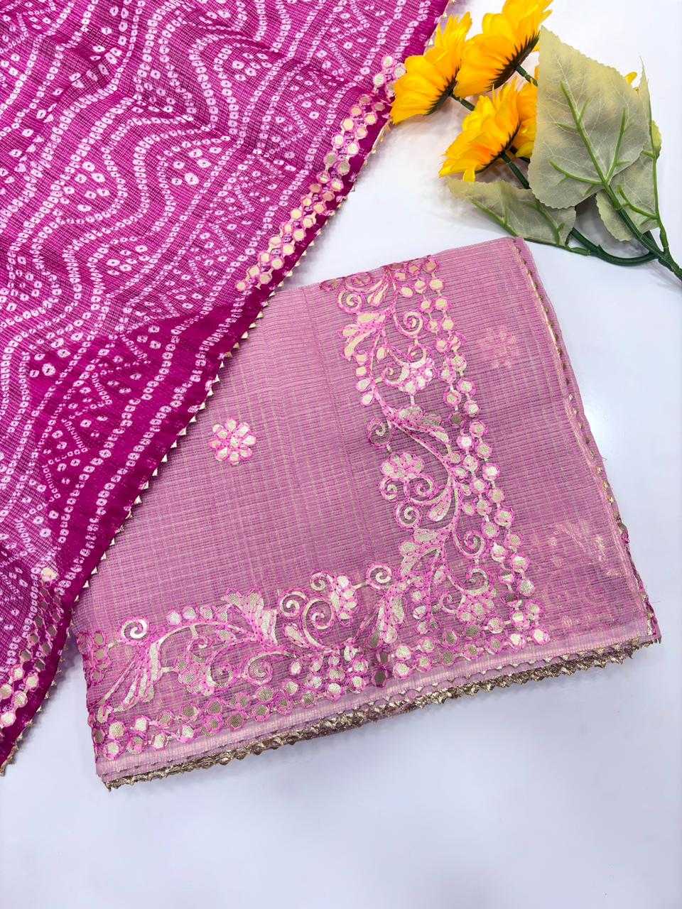 YNF Wholesale Kota Checks Zari Sarees KESH592 gottapati | Surat Manufacturer