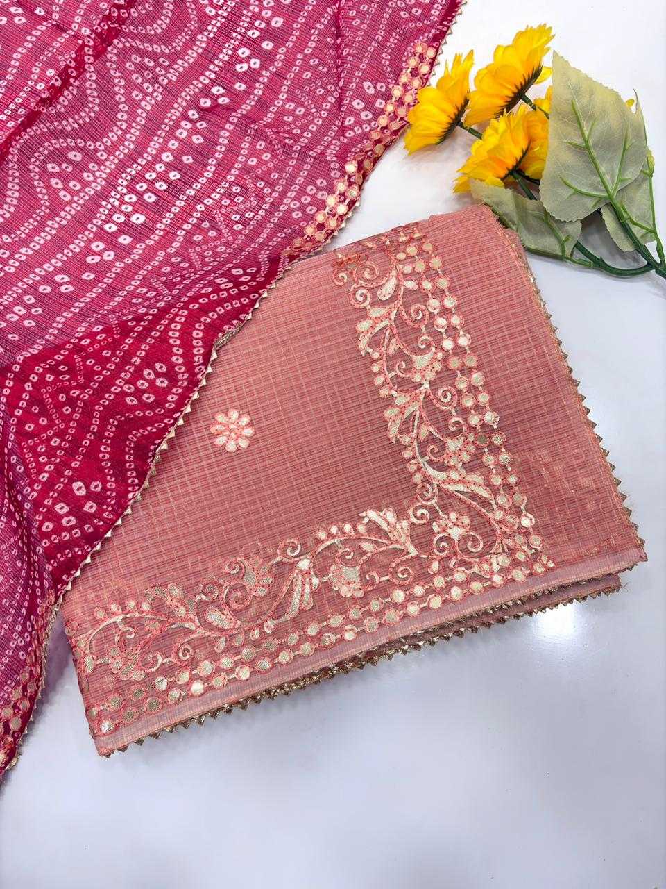 YNF Wholesale Kota Checks Zari Sarees KESH592 gottapati | Surat Manufacturer