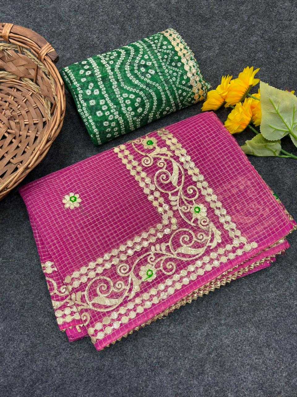 YNF Wholesale Kota Checks Party Wear Sarees KESH592 zari weave | Surat Manufacturer