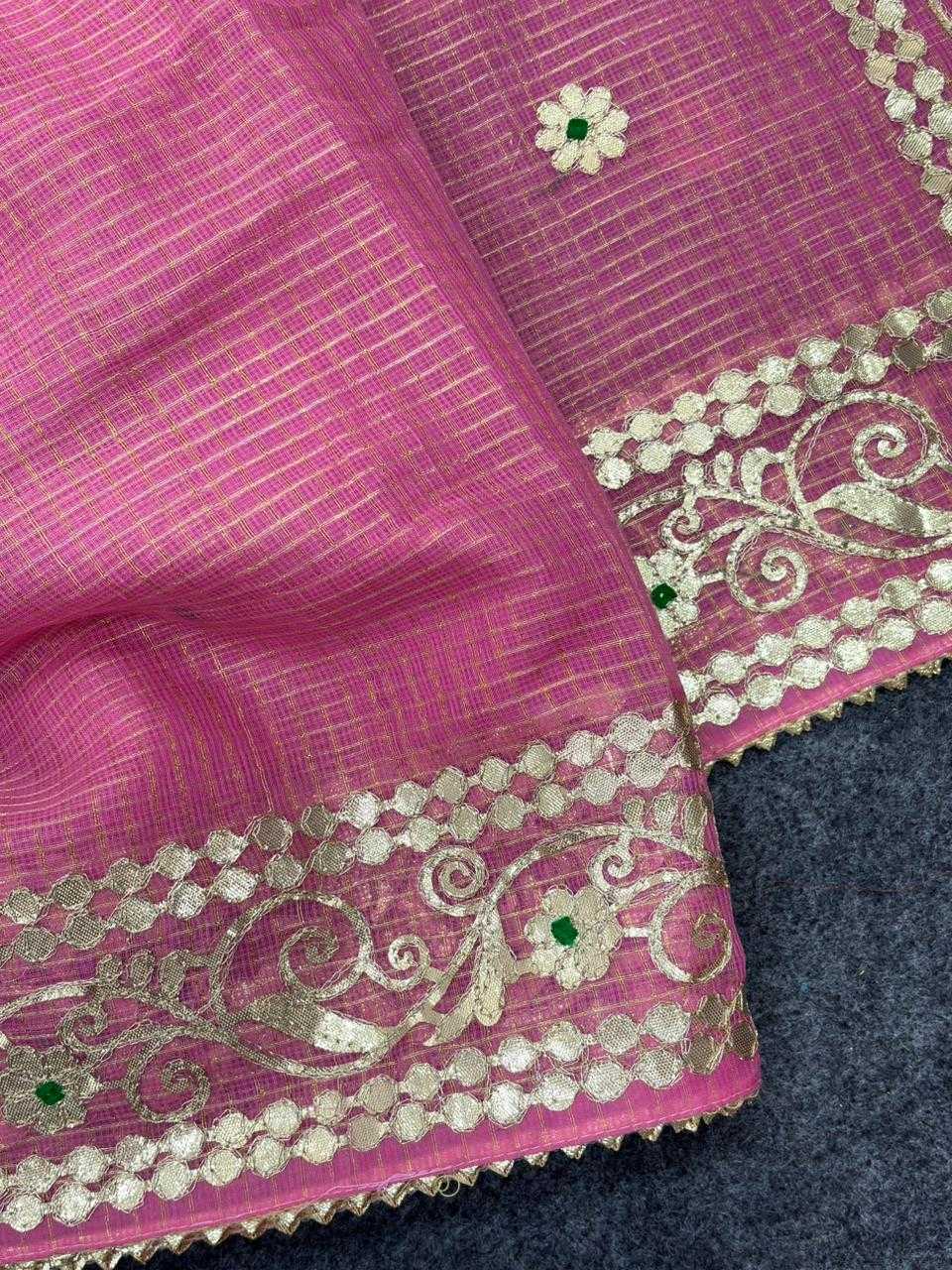 YNF Wholesale Kota Checks Party Wear Sarees KESH592 zari weave | Surat Manufacturer