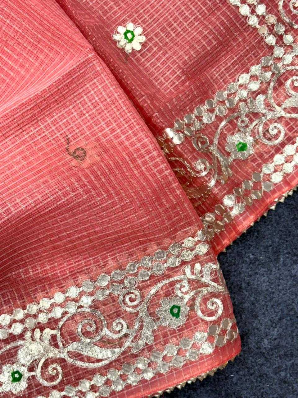 YNF Wholesale Kota Checks Party Wear Sarees KESH592 zari weave | Surat Manufacturer