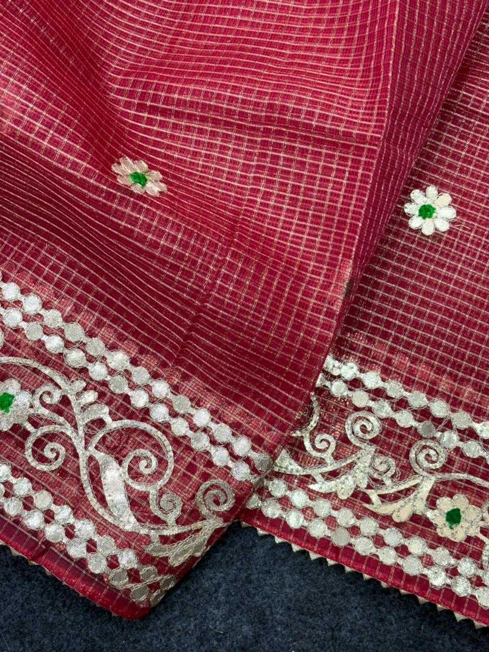 YNF Wholesale Kota Checks Party Wear Sarees KESH592 zari weave | Surat Manufacturer