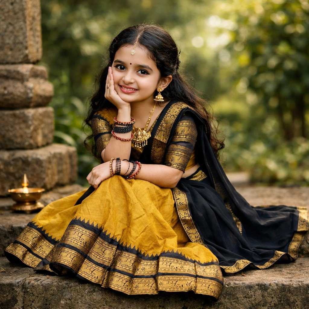 YNF Wholesale Lichi Silk Kids Lehenga KESH642 0104 | Surat Manufacturer