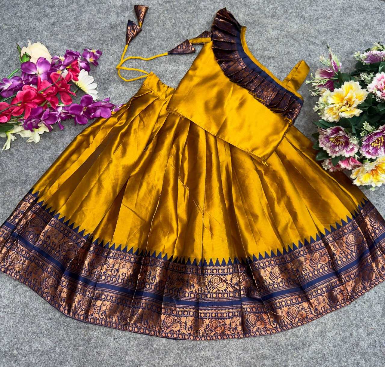 YNF Wholesale Lichi Silk Kids Lehenga Choli KESH642 072 | Surat Manufacturer