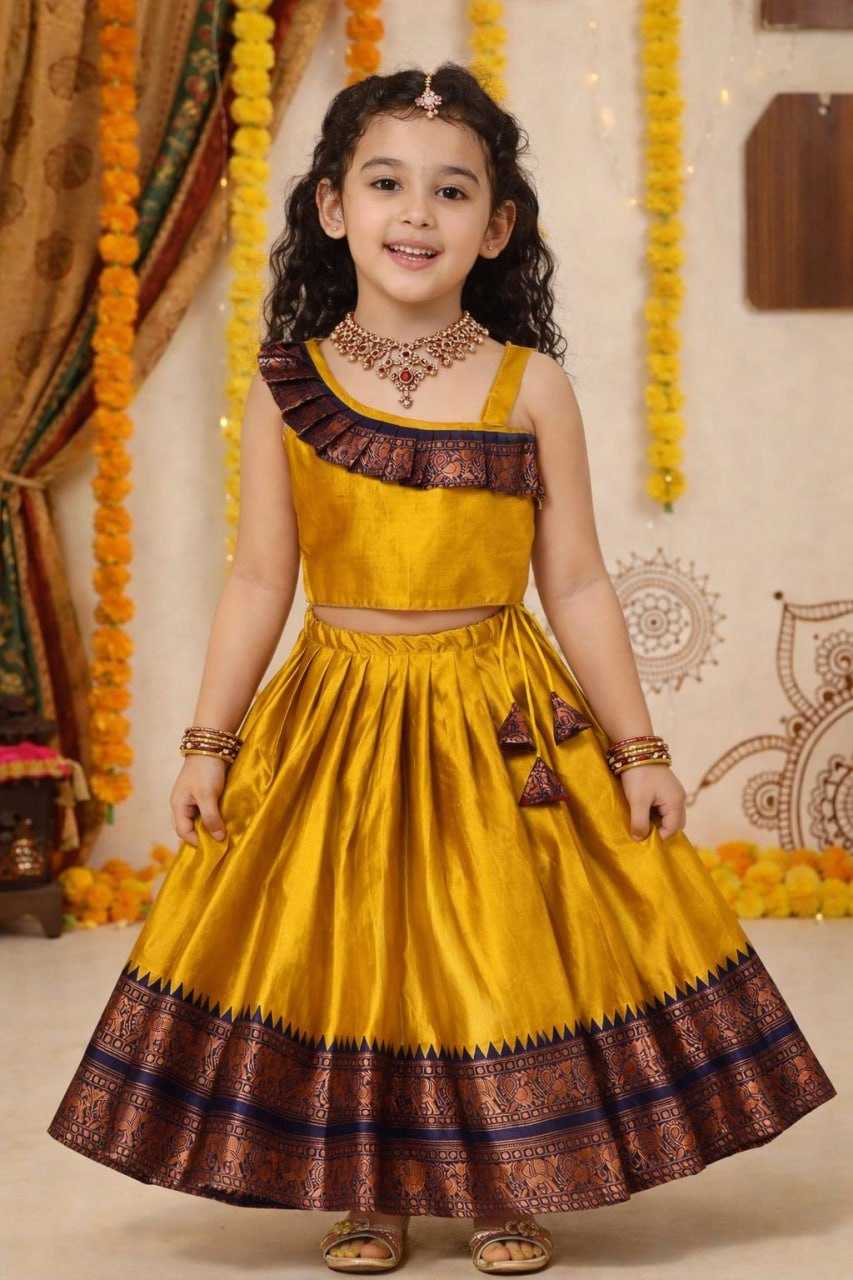 YNF Wholesale Lichi Silk Kids Lehenga Choli KESH642 072 | Surat Manufacturer